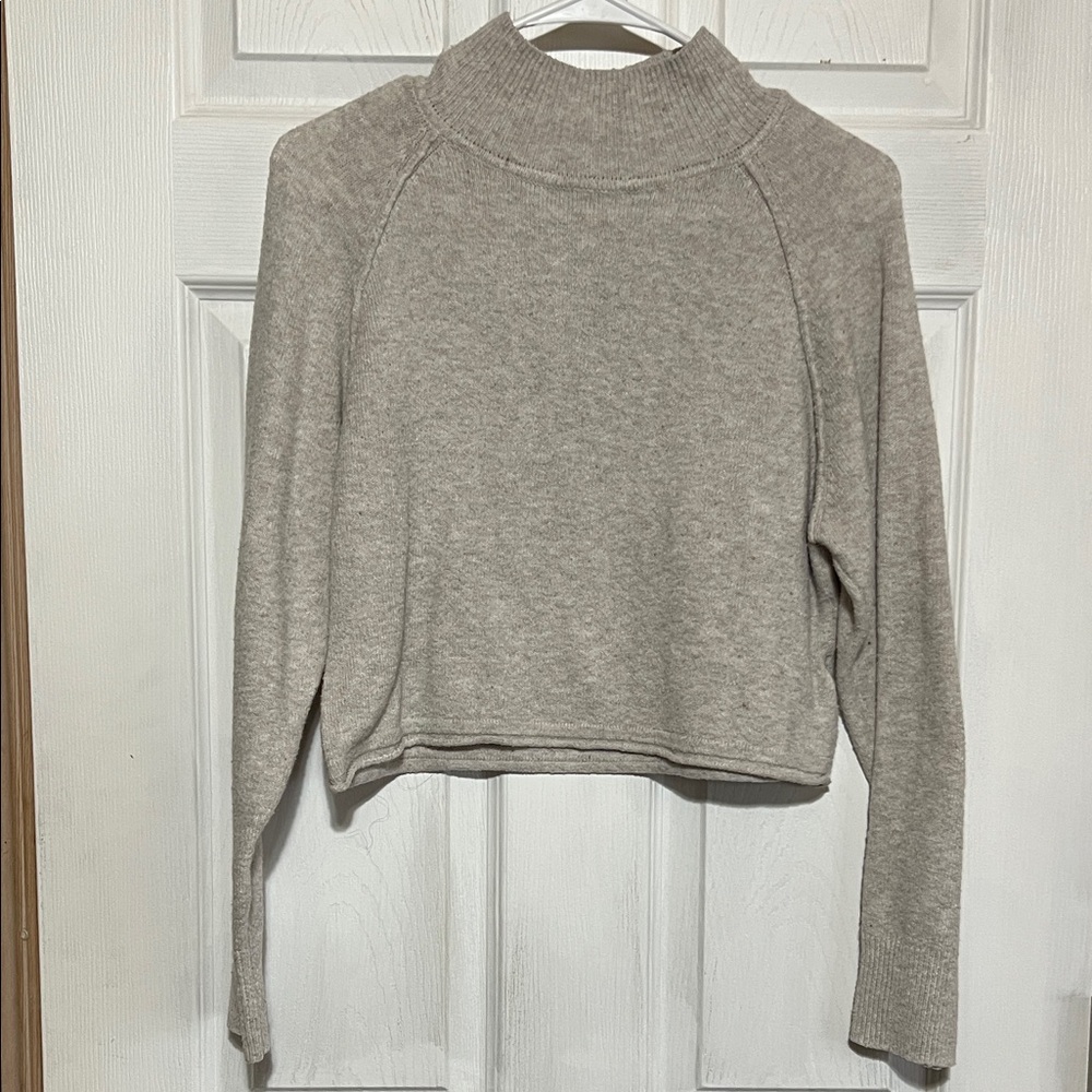 Wallflower Light Gray Turtleneck Sweater